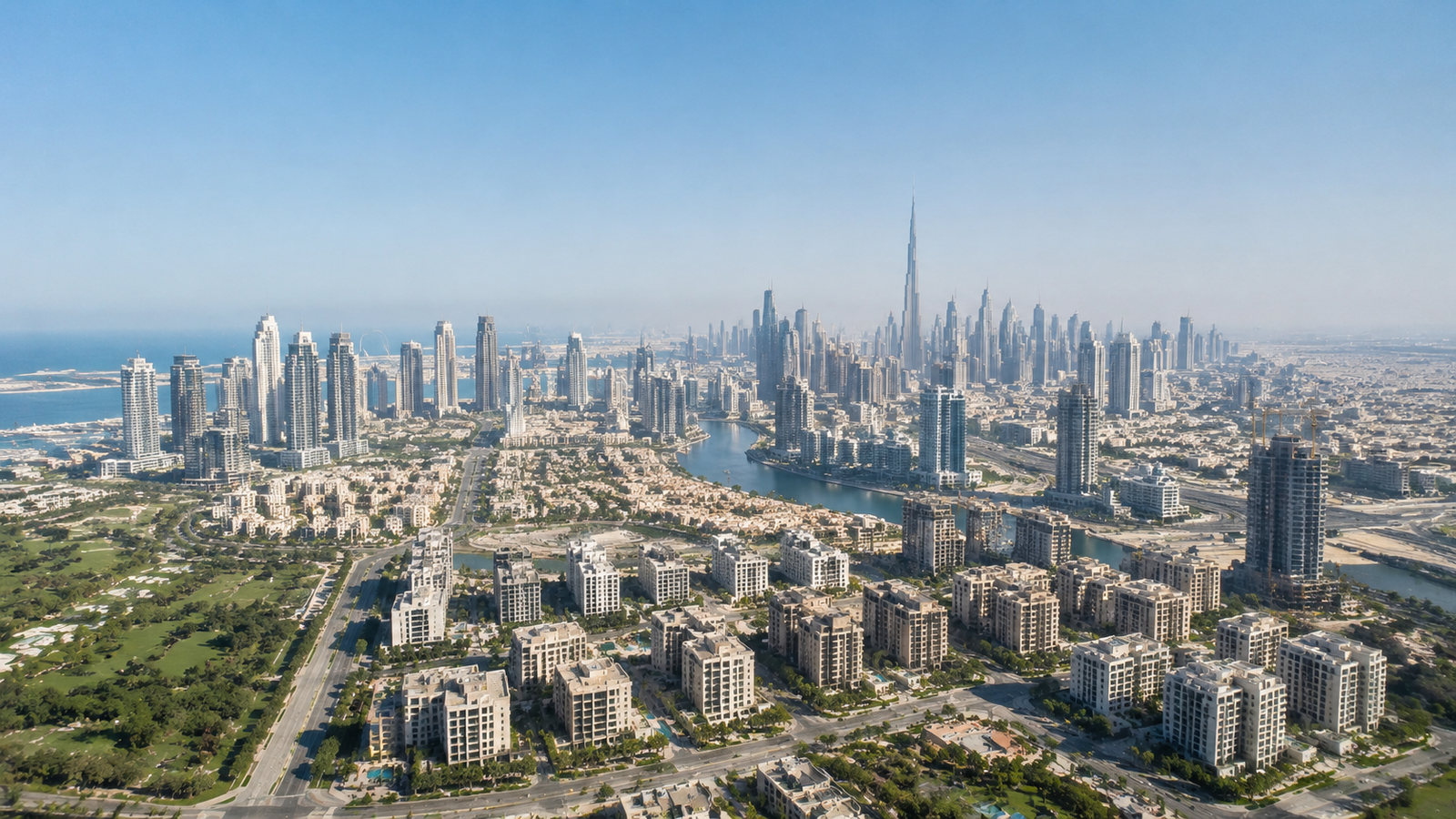 Dubai residential communities including JVC Business Bay Marina and Dubai Hills for investors